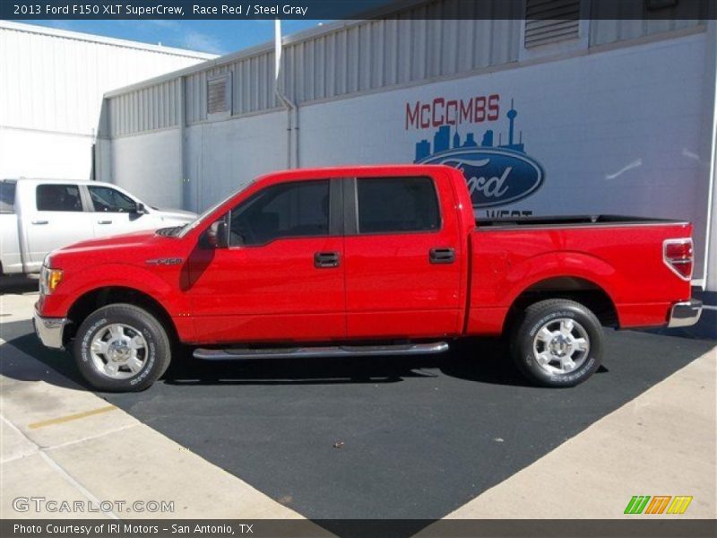 Race Red / Steel Gray 2013 Ford F150 XLT SuperCrew