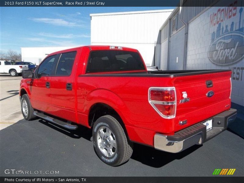 Race Red / Steel Gray 2013 Ford F150 XLT SuperCrew