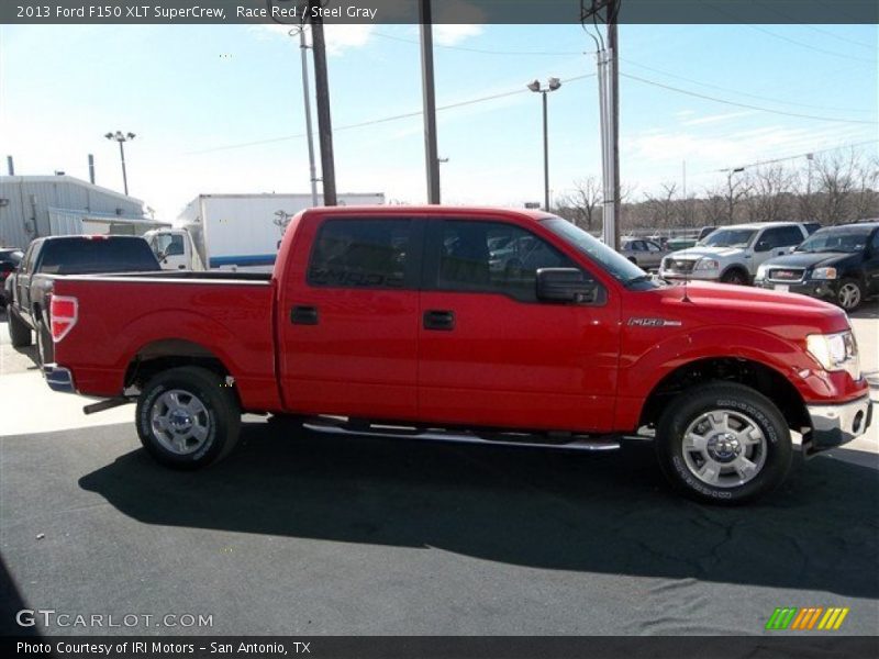 Race Red / Steel Gray 2013 Ford F150 XLT SuperCrew