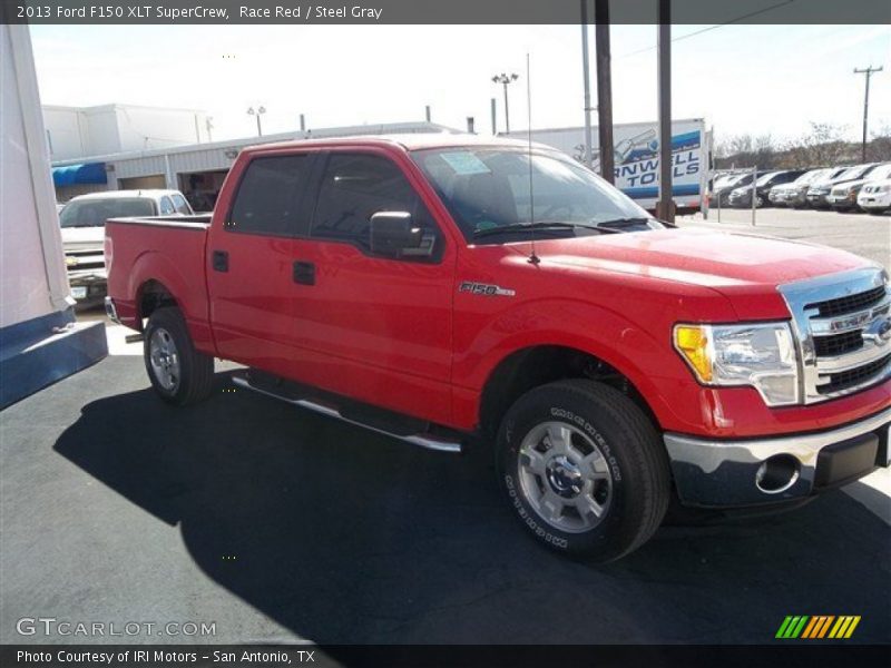 Race Red / Steel Gray 2013 Ford F150 XLT SuperCrew