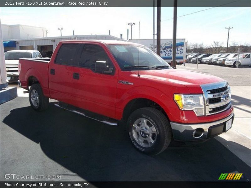 Race Red / Steel Gray 2013 Ford F150 XLT SuperCrew