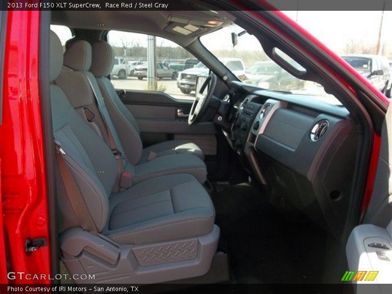 Race Red / Steel Gray 2013 Ford F150 XLT SuperCrew