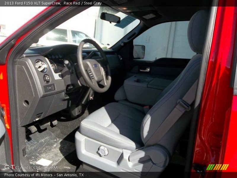 Race Red / Steel Gray 2013 Ford F150 XLT SuperCrew