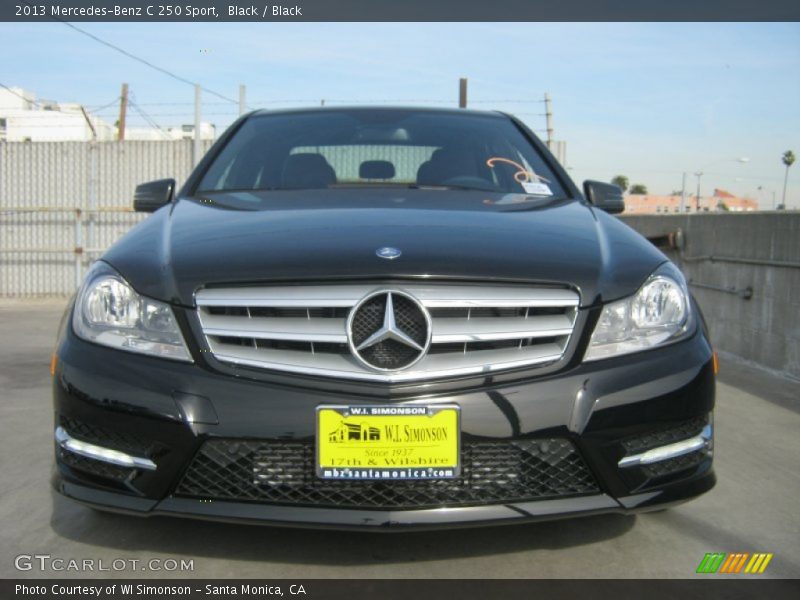 Black / Black 2013 Mercedes-Benz C 250 Sport