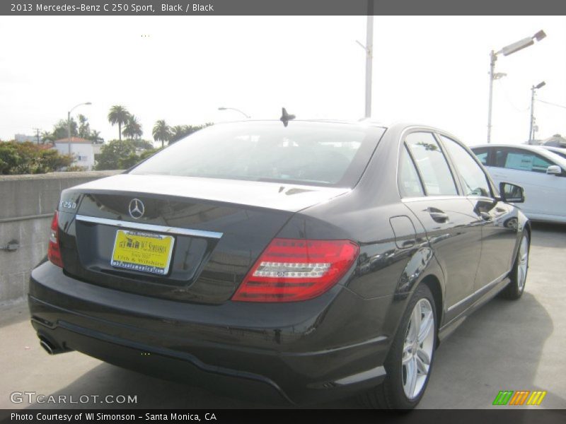 Black / Black 2013 Mercedes-Benz C 250 Sport