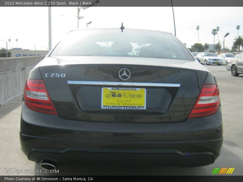 Black / Black 2013 Mercedes-Benz C 250 Sport