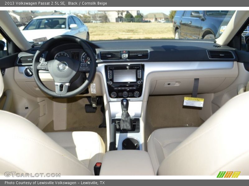 Black / Cornsilk Beige 2013 Volkswagen Passat 2.5L SE