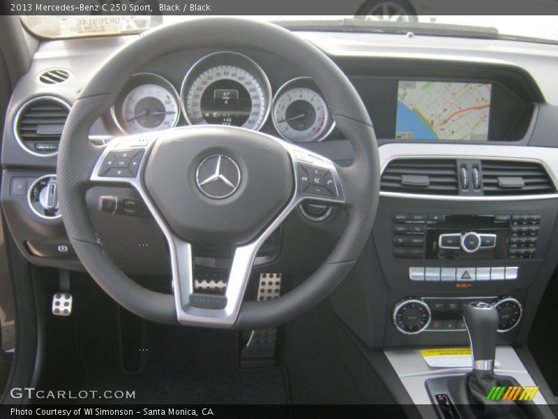 Black / Black 2013 Mercedes-Benz C 250 Sport