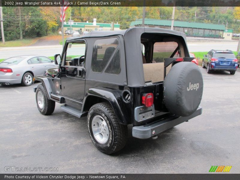 Black / Camel Beige/Dark Green 2002 Jeep Wrangler Sahara 4x4