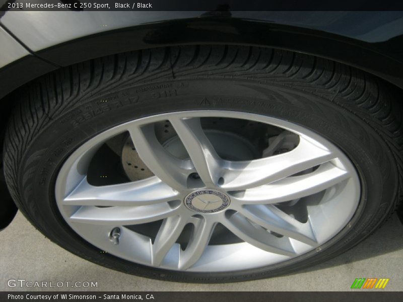 Black / Black 2013 Mercedes-Benz C 250 Sport