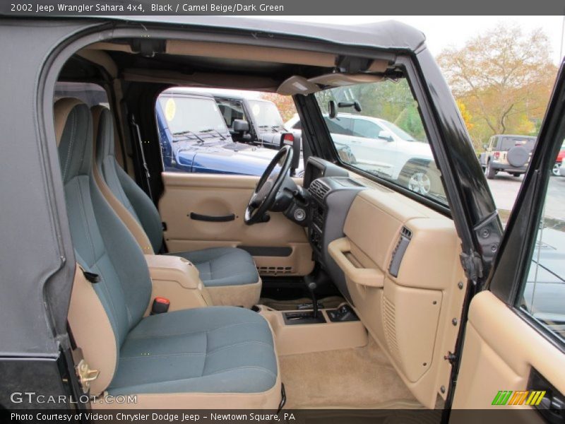  2002 Wrangler Sahara 4x4 Camel Beige/Dark Green Interior