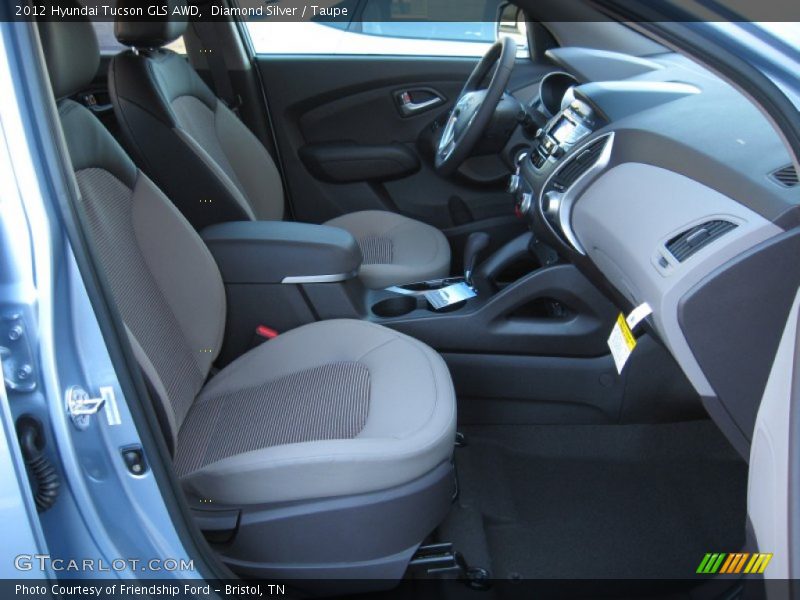 Diamond Silver / Taupe 2012 Hyundai Tucson GLS AWD