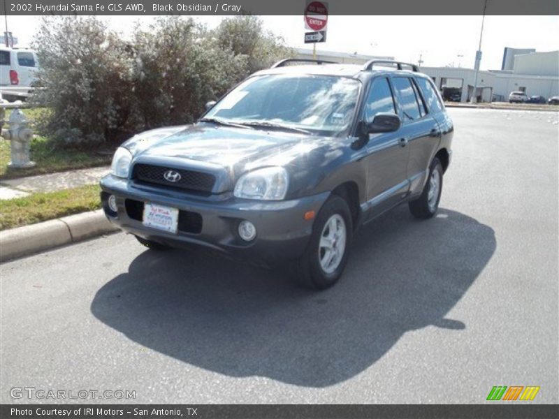 Black Obsidian / Gray 2002 Hyundai Santa Fe GLS AWD