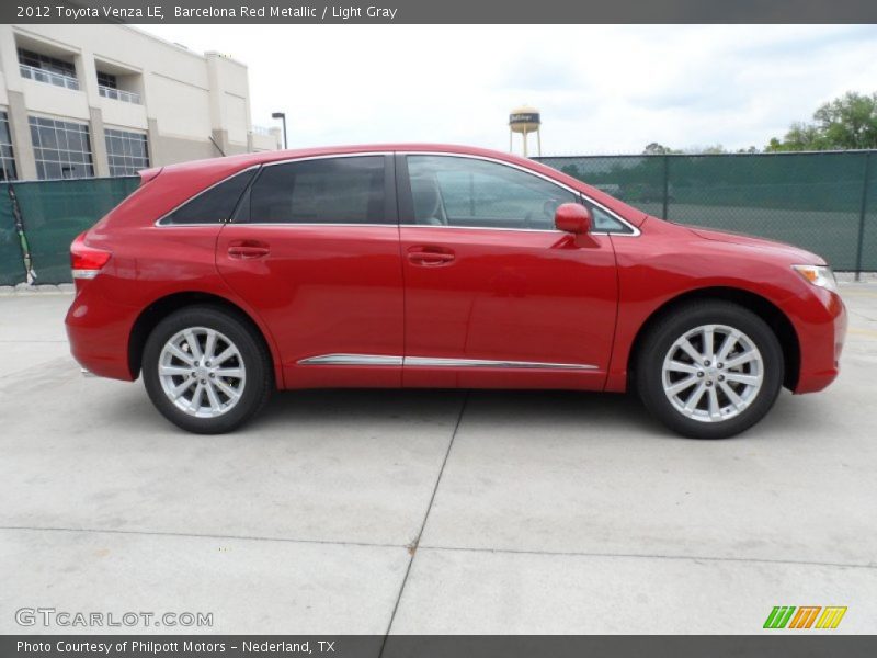 Barcelona Red Metallic / Light Gray 2012 Toyota Venza LE