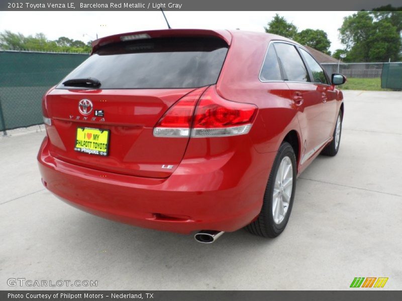 Barcelona Red Metallic / Light Gray 2012 Toyota Venza LE