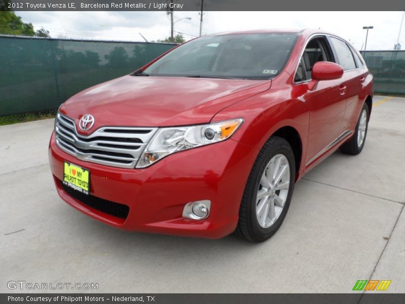 Barcelona Red Metallic / Light Gray 2012 Toyota Venza LE