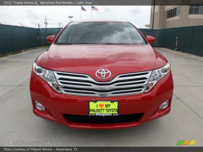 Barcelona Red Metallic / Light Gray 2012 Toyota Venza LE