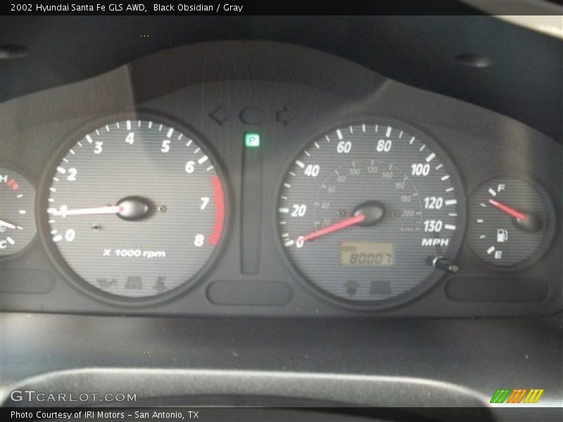 Black Obsidian / Gray 2002 Hyundai Santa Fe GLS AWD