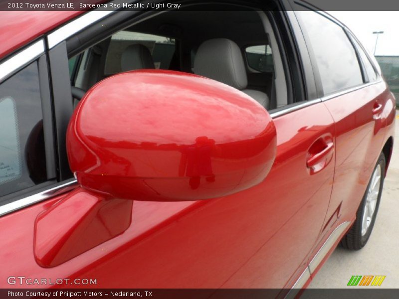 Barcelona Red Metallic / Light Gray 2012 Toyota Venza LE