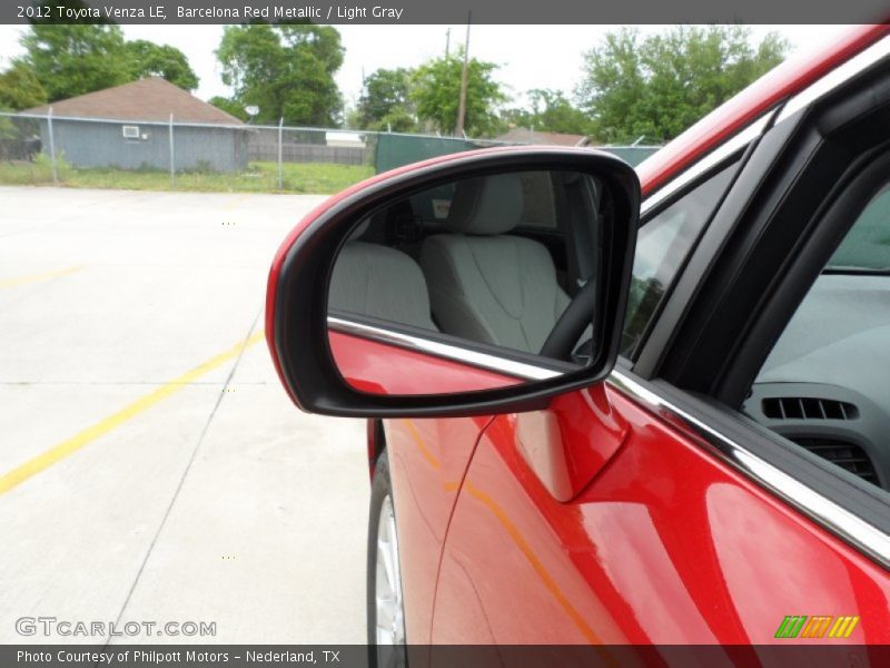 Barcelona Red Metallic / Light Gray 2012 Toyota Venza LE