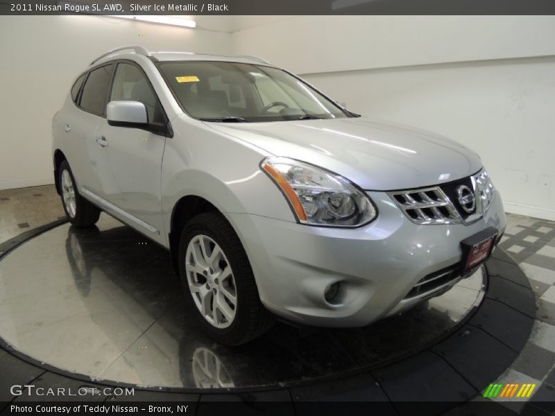 Silver Ice Metallic / Black 2011 Nissan Rogue SL AWD