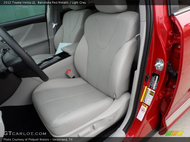 Barcelona Red Metallic / Light Gray 2012 Toyota Venza LE