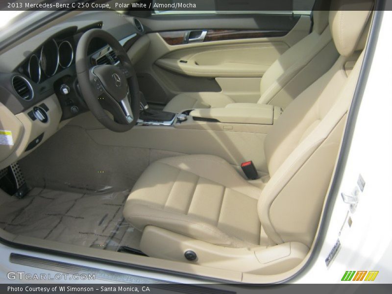 Polar White / Almond/Mocha 2013 Mercedes-Benz C 250 Coupe