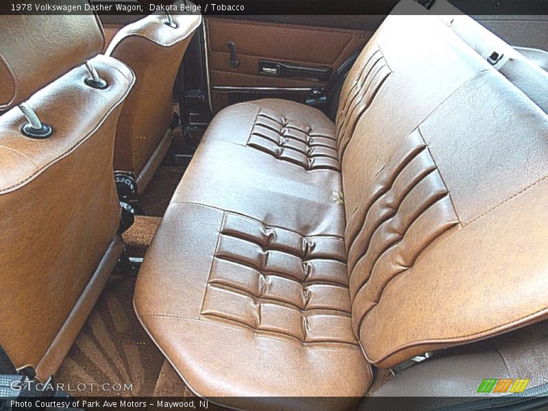 Rear Seat of 1978 Dasher Wagon
