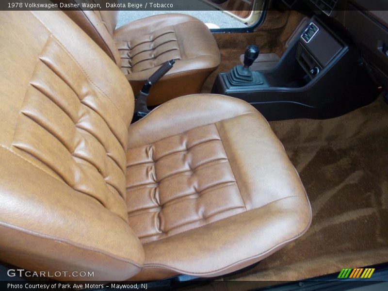 Front Seat of 1978 Dasher Wagon