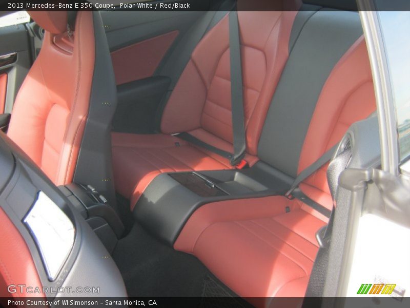 Polar White / Red/Black 2013 Mercedes-Benz E 350 Coupe