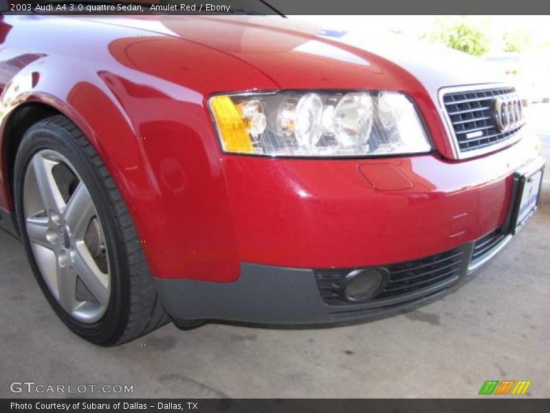 Amulet Red / Ebony 2003 Audi A4 3.0 quattro Sedan