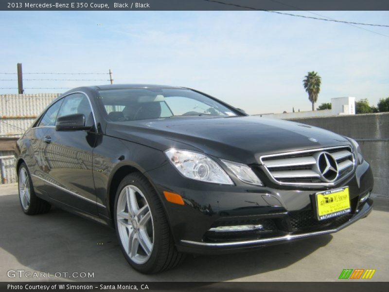 Black / Black 2013 Mercedes-Benz E 350 Coupe