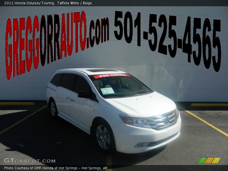 Taffeta White / Beige 2011 Honda Odyssey Touring