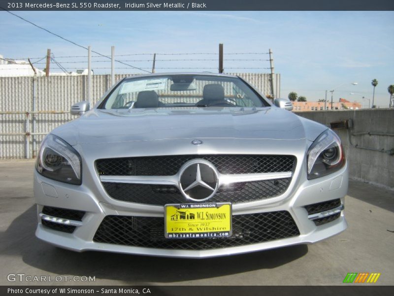 Iridium Silver Metallic / Black 2013 Mercedes-Benz SL 550 Roadster