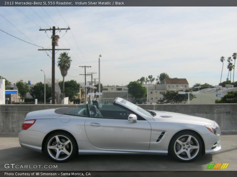 Iridium Silver Metallic / Black 2013 Mercedes-Benz SL 550 Roadster