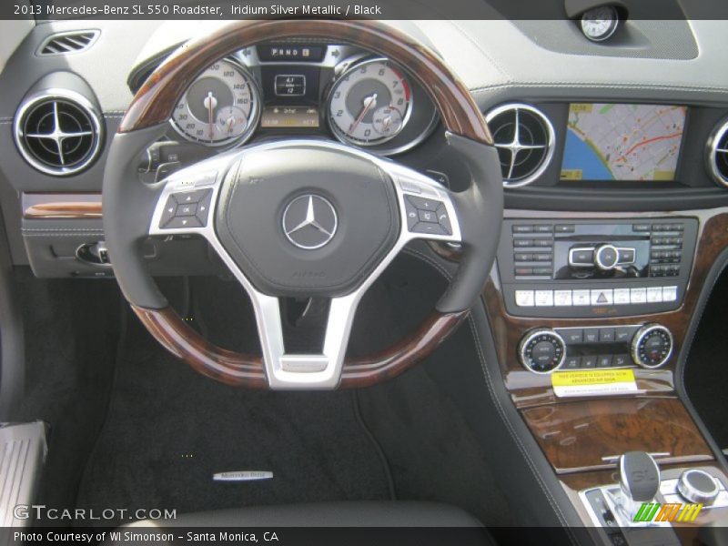 Iridium Silver Metallic / Black 2013 Mercedes-Benz SL 550 Roadster