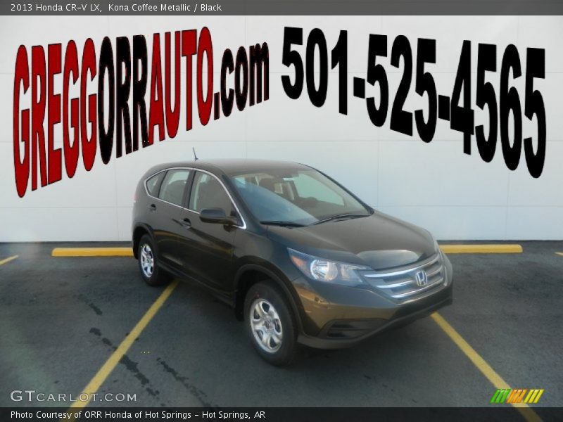 Kona Coffee Metallic / Black 2013 Honda CR-V LX
