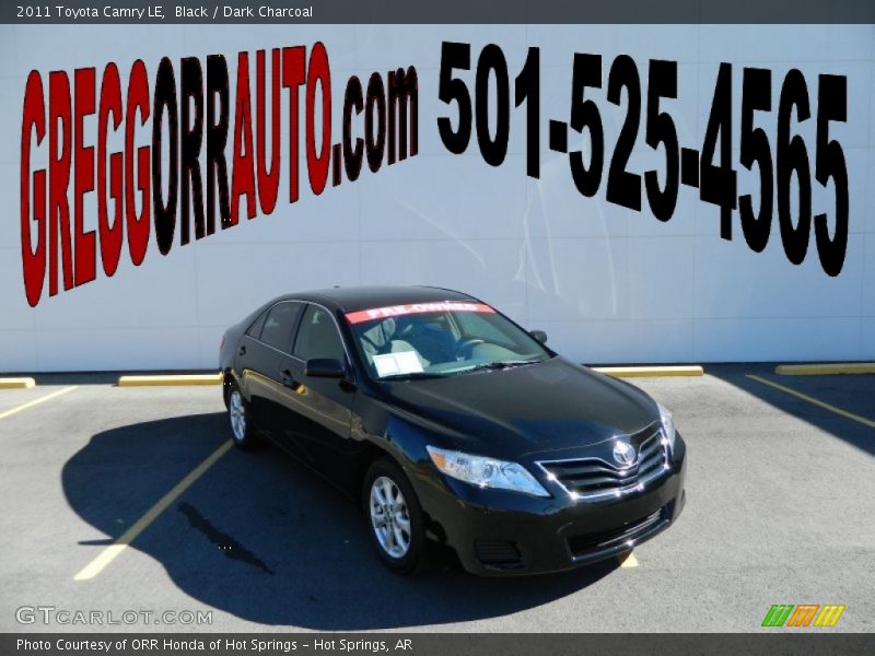 Black / Dark Charcoal 2011 Toyota Camry LE