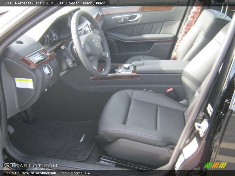 Black / Black 2013 Mercedes-Benz E 350 BlueTEC Sedan