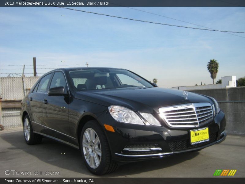 Black / Black 2013 Mercedes-Benz E 350 BlueTEC Sedan