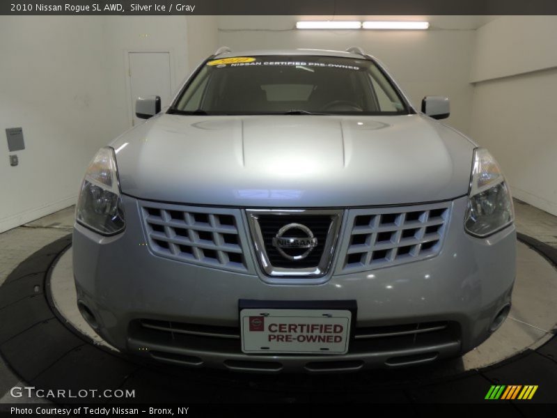 Silver Ice / Gray 2010 Nissan Rogue SL AWD