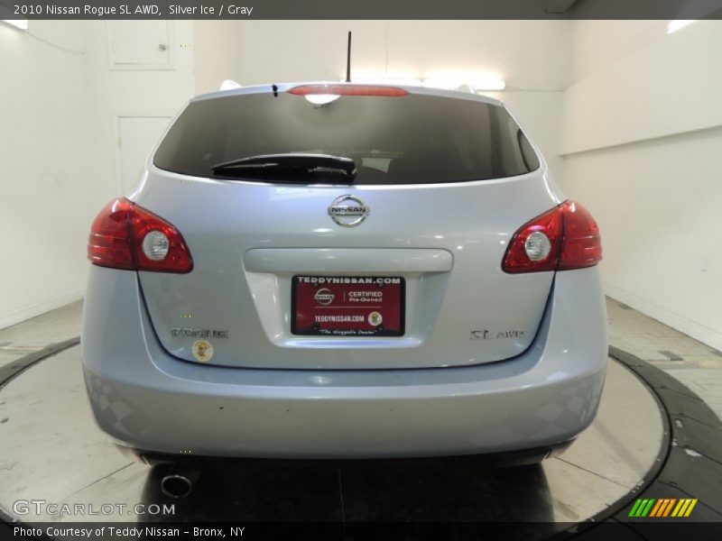Silver Ice / Gray 2010 Nissan Rogue SL AWD