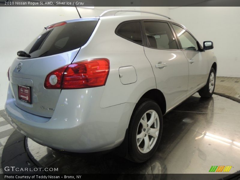 Silver Ice / Gray 2010 Nissan Rogue SL AWD