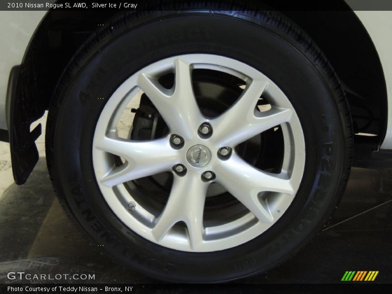 Silver Ice / Gray 2010 Nissan Rogue SL AWD