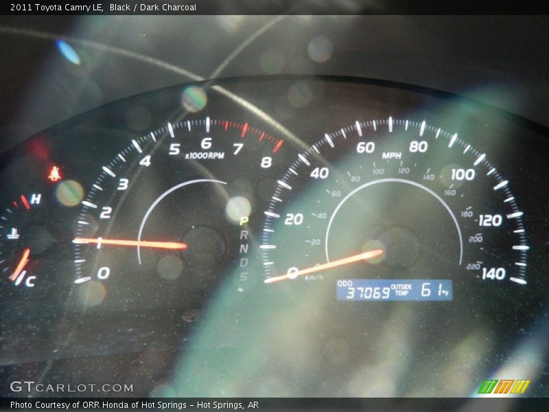 Black / Dark Charcoal 2011 Toyota Camry LE
