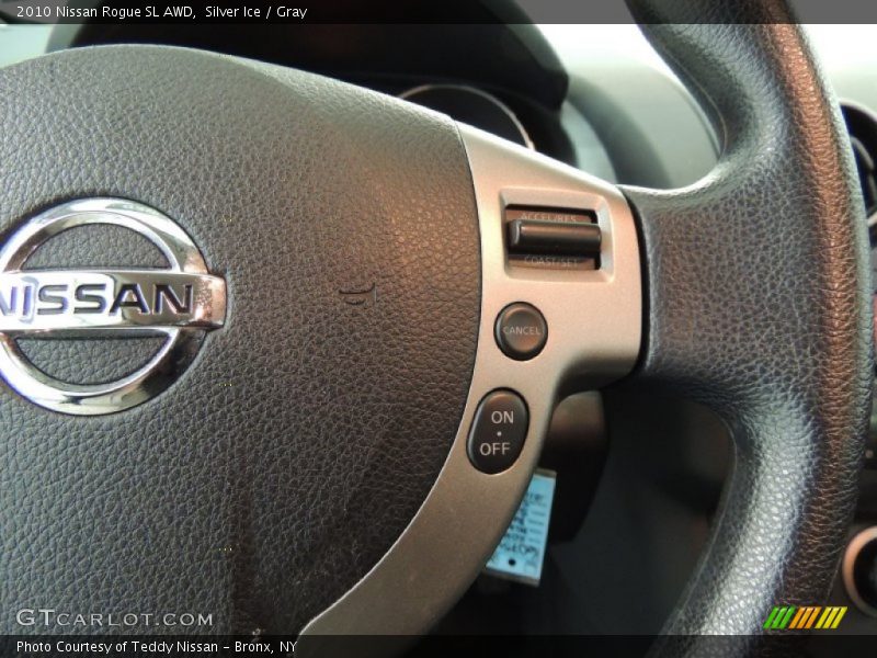 Silver Ice / Gray 2010 Nissan Rogue SL AWD