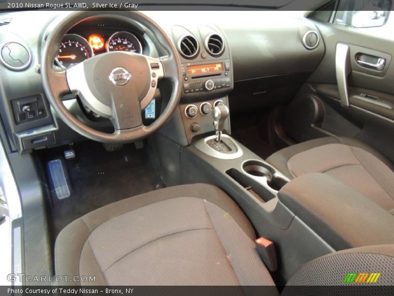Silver Ice / Gray 2010 Nissan Rogue SL AWD