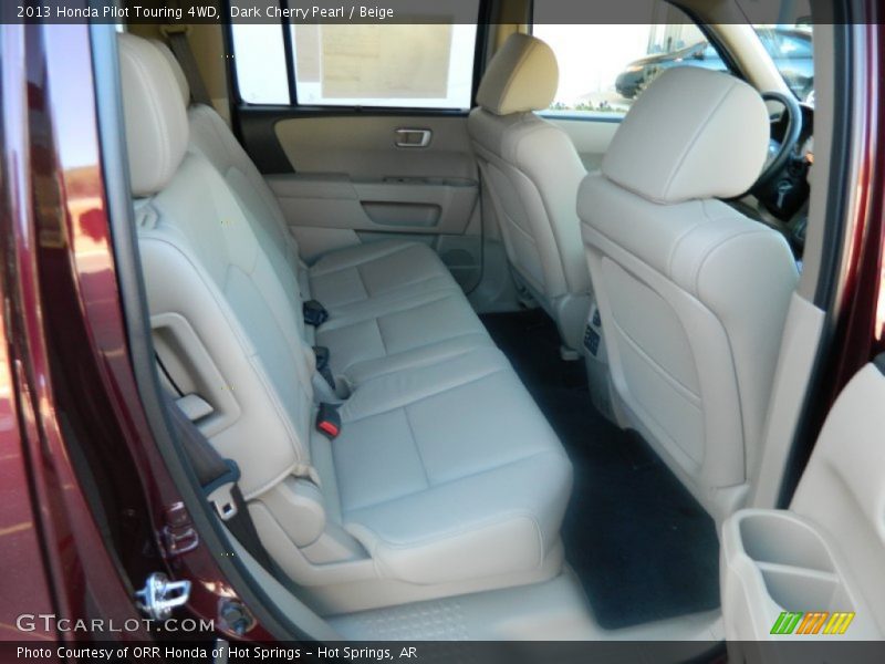 Dark Cherry Pearl / Beige 2013 Honda Pilot Touring 4WD