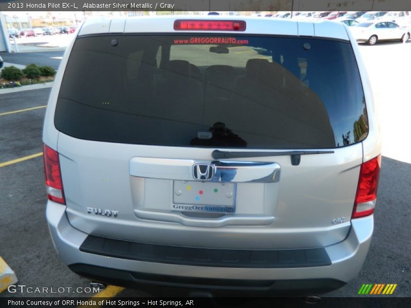 Alabaster Silver Metallic / Gray 2013 Honda Pilot EX-L