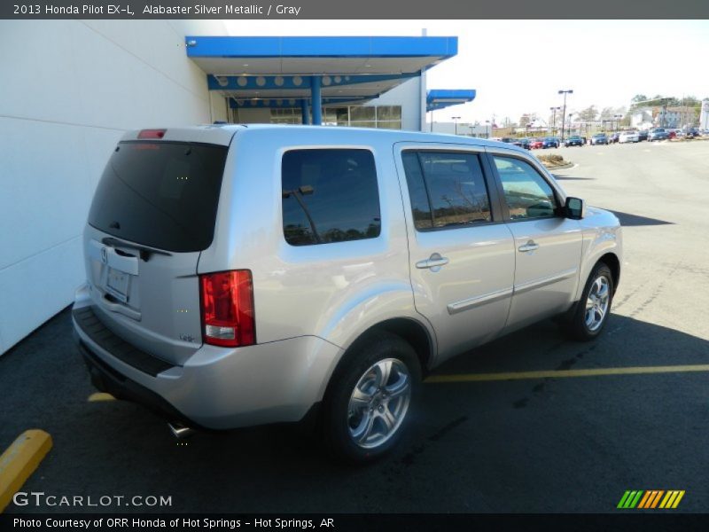 Alabaster Silver Metallic / Gray 2013 Honda Pilot EX-L